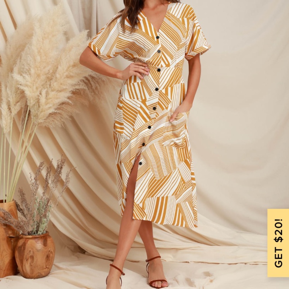 LUSH  DRESS FROM LULUS COLLECTION 💛